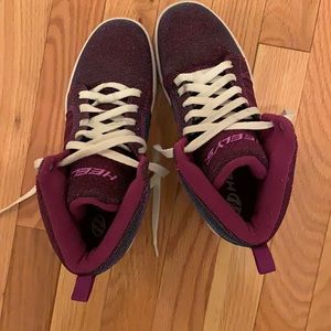 Glittery purple heelys